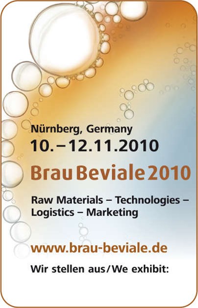 SIGRIST-PHOTOMETER AG at the "Brau Beviale" in Nuremberg, November 10-12, 2010