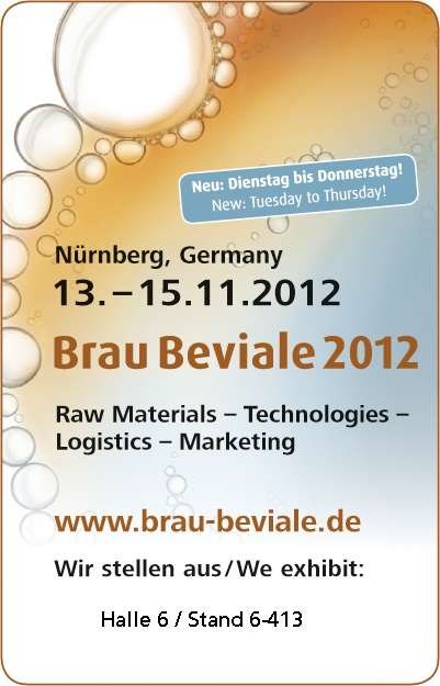 Brau Beviale 2012: SIGRIST-PHOTOMETER AG, Halle 6 / Stand 6-413