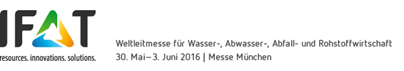 IFAT 2016 - Ihre Trinkwasserqualität liegt uns am Herzen!