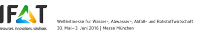 IFAT 2016 - The quality of your drinking water is our priority!