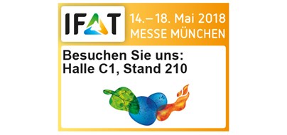 BESUCHEN SIE UNS AN DER DIESJÄHRIGEN IFAT IN MÜNCHEN!
