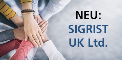 Sigrist neu auch in England und Wales!